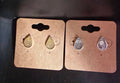 Earrings - studs: silver or gold