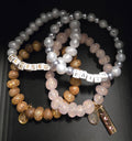 Bracelets - stretch with beads