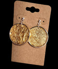 Earrings - gold and silver coins