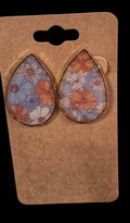 Earrings - studs: boho floral